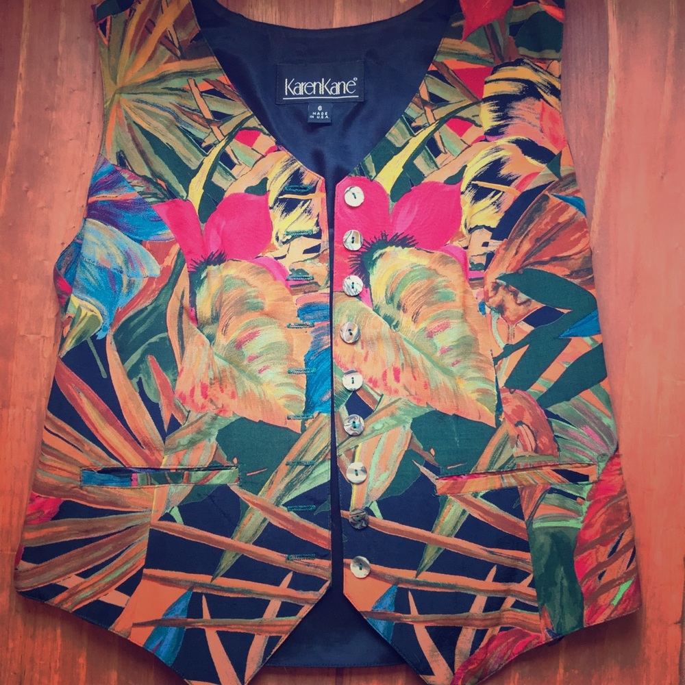 Vintage Tropical Vest